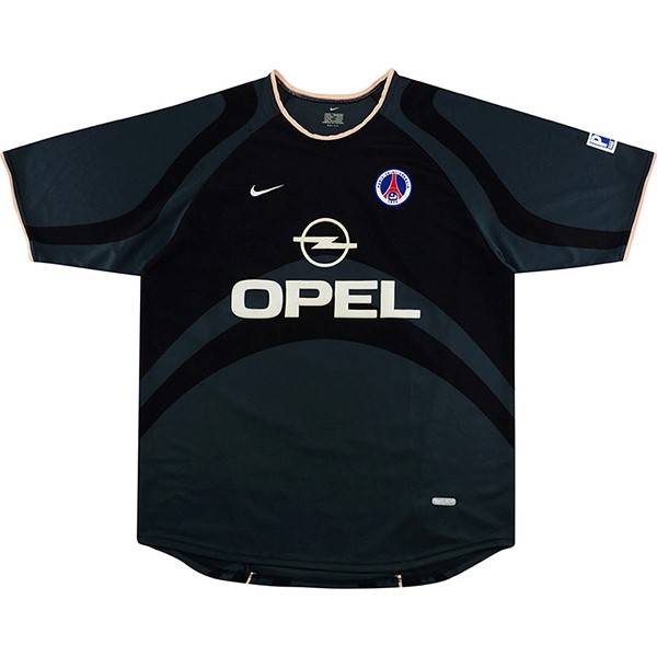 Ausweichtrikot Thailand Paris Saint Germain Retro 2001 Schwarz Günstige Fußballtrikots